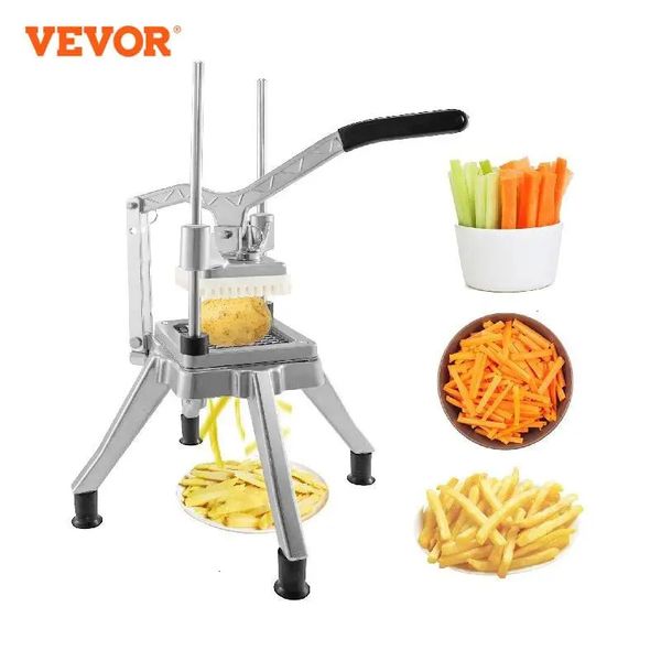 VEVOR Comercial Vegetal Frutas Dicer Cortador 6mm 9mm 12.7mm Lâmina Casa Batata Tomate Food Slicer Chopper Manual Máquina de Corte 240105