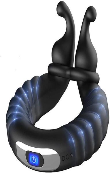 Brinquedos anais Slack Lock Ring Vibration Autoband Masculino Masturbador Produtos para adultos 09306829597