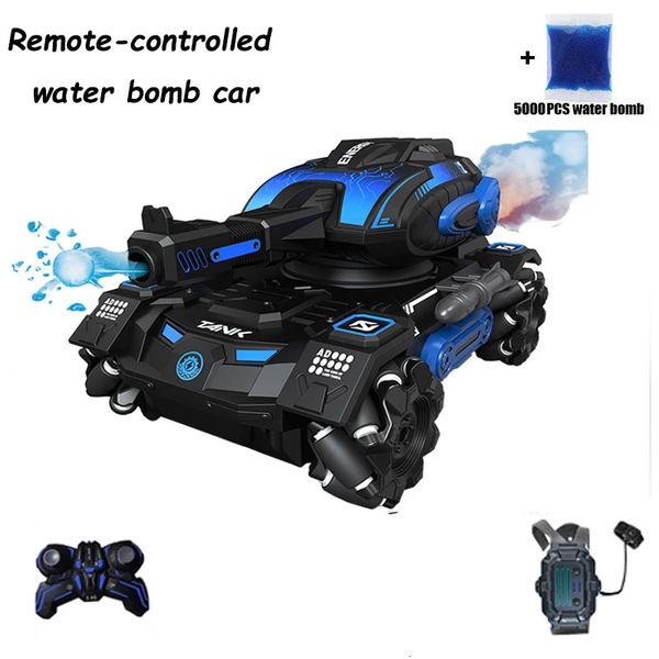 RC Carro Crianças Brinquedos para Crianças 4WD Carro de Controle Remoto RC Tanque Gesto Controlado Bomba de Água Elétrica Brinquedos Blindados para Meninos Presente 240105