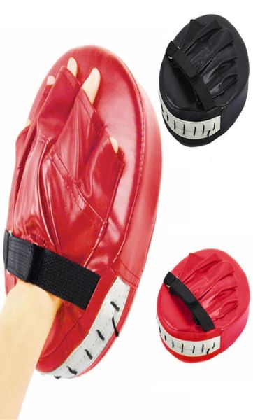 Designer-Schwarz-Rote Boxhandschuhe-Pads für Muay Thai Kickboxen MMA Training PU Boxer Ziel Pad4551681