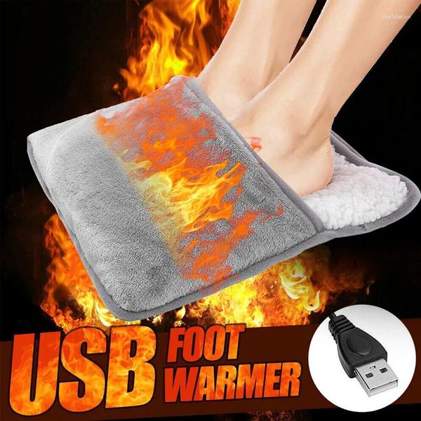 Teppiche USB-Anschluss Elektrische Fußheizung für den Winter Haushalt Erwärmung Matte Pad Universal weiche Plüsch waschbare Heizung