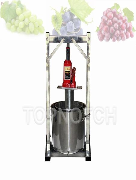 122236L Grape Blueberry Mulberry Presser Entsafter Edelstahl Saftpresse Maschine Home Manuelle hydraulische Fruchtpresse5298252