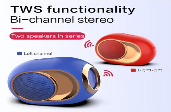 4 цвета X6 Highend HIFI Bluetooth-динамик TWS Портативный беспроводной Bluetooth 50 Стерео Mega Bass Звуковая панель FM TF-карта AUX Mini8152713