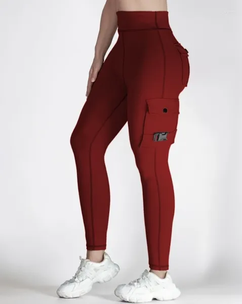 Calças femininas com design de bolso para meninas jovens e magras, atividades esportivas, ioga, leggings em estoque