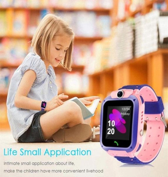 Children039s Smart Watch SOS Phone Watchs Smartwatch Kinder mit SIM-Karte PO Wasserdicht IP67 Armband Geschenk für IOS Android40988561273833