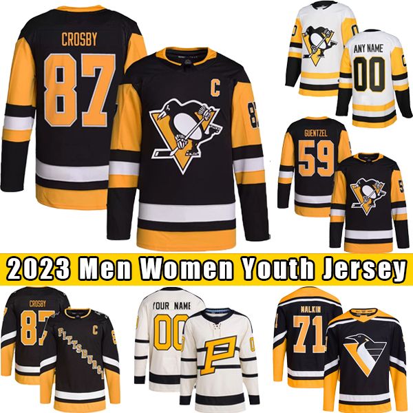 # 87 Pittsburgh Hockey Penguins Jersey Clássico de Inverno Guentzel Malkin Erik Sson Sidney Crosby Reilly Smith Kris Letang Jeff Petry Jerseys S