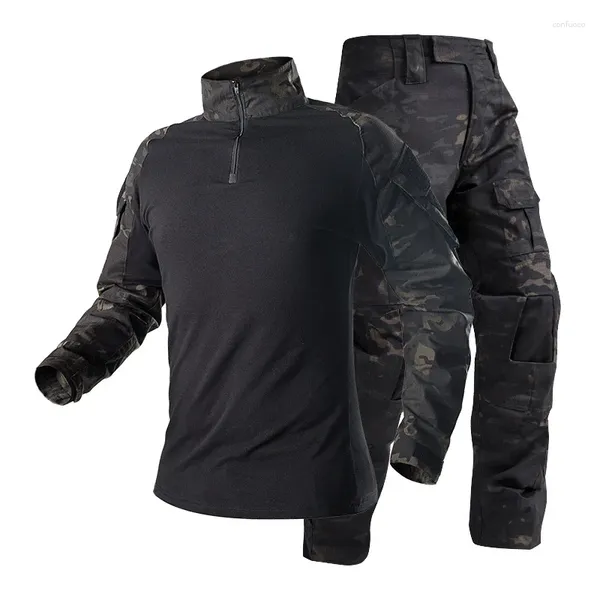 Giacche da caccia Rip-stop G3 di alta qualità Abbigliamento da combattimento tattico Camicie mimetiche Uniformi pantaloni Tuta da rana