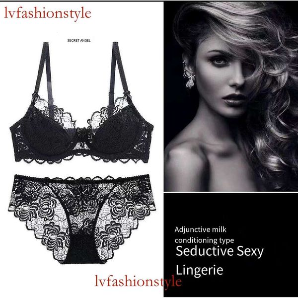 Reggiseno in pizzo sexy Victoria, fiocco sottile e confortevole, set reggiseno in spugna per lingerie da donna taglie forti