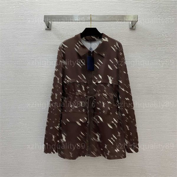 Trench donna Giacca da donna firmata Lettera classica stampata a maniche lunghe con risvolto Giacche sottili Cappotto estivo di marca di alta qualità Abiti firmati da donna