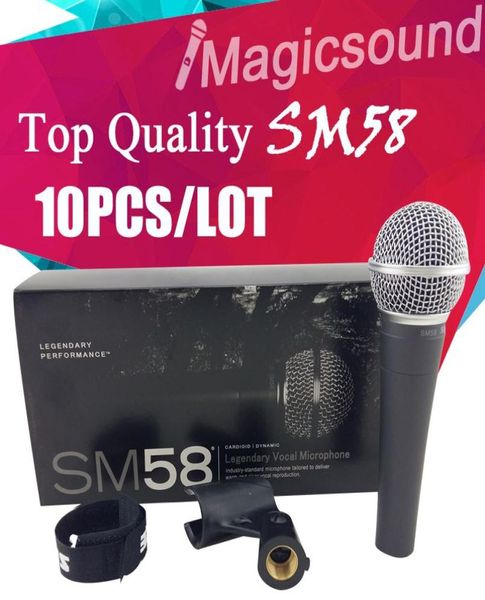Upgrade-Version SM58LC Real Transformer 10PCS Top Qualität SM 58 58LC Wired Dynamisches Nierenmikrofon Gesangsmikrofon Mic7271916