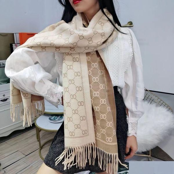 Schals 2022 Designer Kaschmirschal Modetrend Halten Sie im Herbst und Winter warm Drop Delivery Modeaccessoires Hüte, Schals Glov Dhlp0