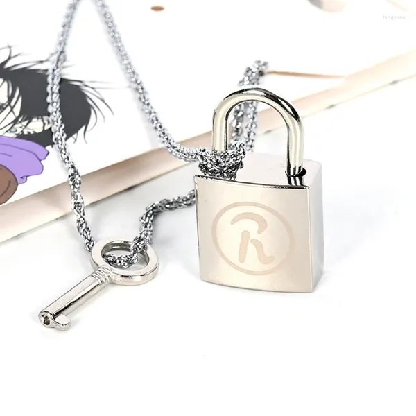 Colares de pingente 1set Anime Ai Yazawa NANA Lover's Keylock Alloy Fashion Metal Cosplay Acessórios Cos
