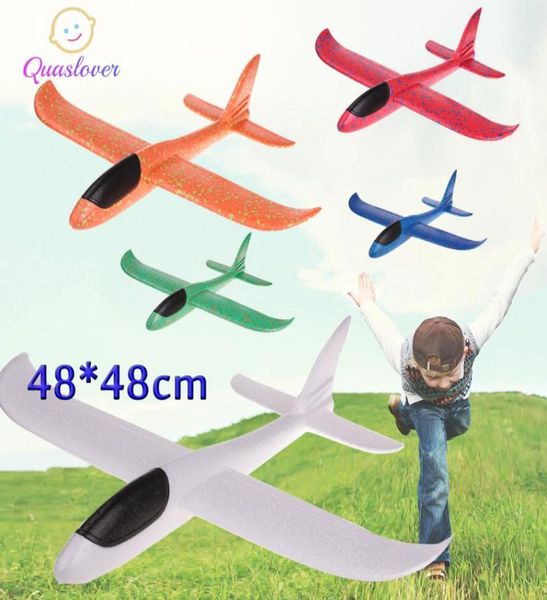 DIY Kids oyuncakları uçak el atma uçağı uçan planör uçak helikopterleri uçan uçaklar model uçağı oyuncak çocuklar için açık game5078134