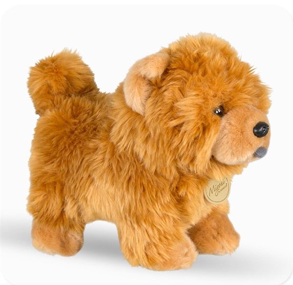 Aurora 25 cm Chow Chow bambola di pezza simpatico cucciolo di animale peluche simpatico cane di simulazione bambole soffici compleanno regali di Natale morbido 2014245852