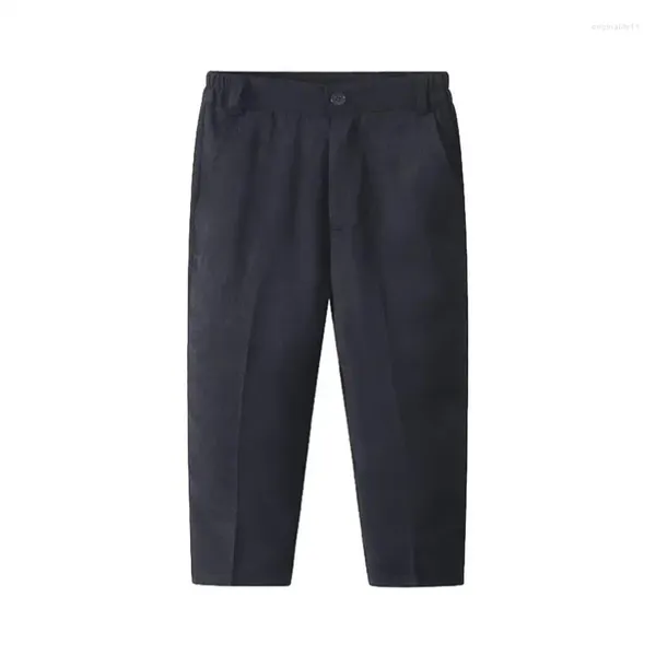 Pantaloni 2-10 anni Bambino Bambino Uniforme Primavera Autunno Scuola Ragazzi Pantaloni Per bambini Vestiti neri Bambini Figura intera JW8294