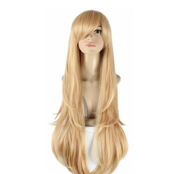 WoodFestival 100 cm de comprimento anime peruca para mulheres espada arte online cosplay perucas retas resistentes ao calor cabelo sintético asuna yuuki brai2599517