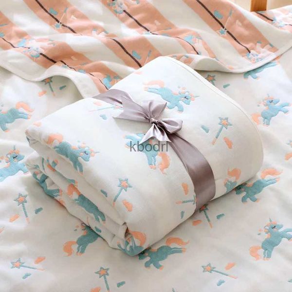 Asciugamano da bagno Asciugamano da bagno per bambini Mussola Coperta da ricevimento Ragazzo Ragazza Asciugamano da doccia per neonato in cotone organico morbido a 6 strati ultra assorbente per regalo neonato YQ240106