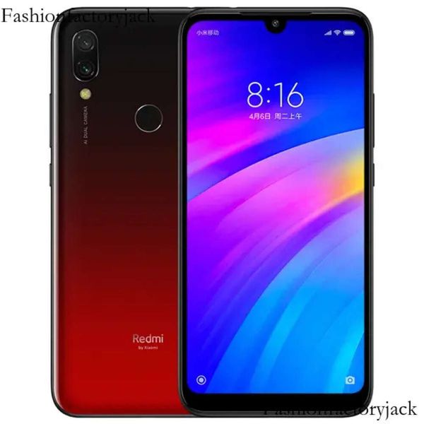 Original xiaoooMiiii Redmi 7 4G LTE Celular 3GB RAM 32GB ROM Snapdragon 632 Octa Core Android 6,26 polegadas Tela cheia 12MP AI 4000mah