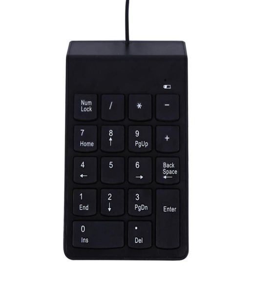 Nummer USB-Draht Mini-Tastatur für Laptop Desktop PC Pro Computer Numpad-Tastatur 18 Tasten Tastatur Universal2367512