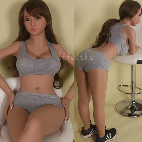 158cm real silicone sexo bonecas japonês lifelike amor boneca, corpo inteiro boneca sexual com esqueleto, oral adulto boneca com vagina buceta