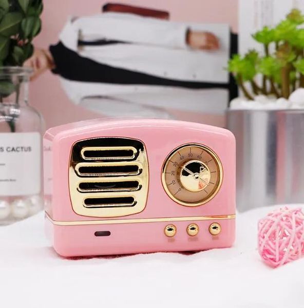 FAVOR RETRO Bluetooth alto -falante HM11 sem fio Bluetooth barraco de som Mini alto -falantes boombox boombox 3D estéreo hifi som tf Party favor gga