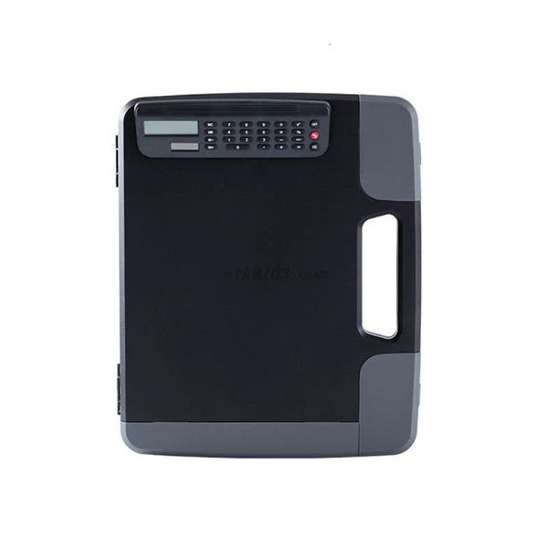 Organizer portatile per custodia per documenti A4 con portadocumenti e calcolatrice, supporto multifunzionale per ufficio 240105