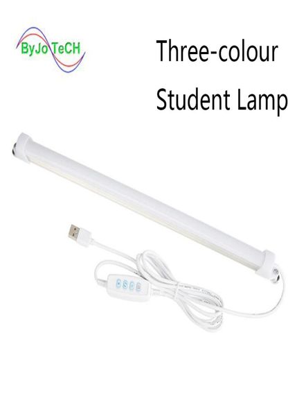 Lampada per studenti USB Lampada da lettura per dormitorio scolastico Lampada da lettura per dormitorio da 6 W Interruttore USB Striscia regolabile Luci da lettura a LED Lampada a tubo DC 5V5376313