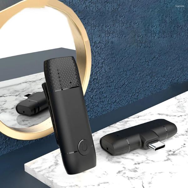 Mikrofonlar lavalier kablosuz küçük mikrofon canlı cep telefonu gürültü azaltma mini video öğretimi için önemli bir araç