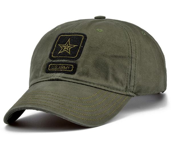 New US Army Cap Camo Berretto da baseball Uomo Camouflage Cappelli da baseball Snapback Bone Masculino Trucker Cap Pentagramma Papà Hat3190242