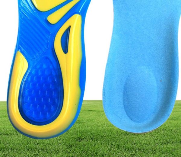 Solette sportive da corsa in gel di silicone Cuscinetti per assorbimento degli urti plantare ortopedico per arco Cura del piede per fascite plantare Sperone calcaneare6733200