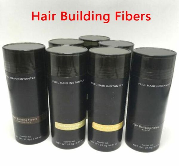 Top Hair Building Fibers Pik 275g HairFiber Correttore diradante Cheratina istantanea Polvere per capelli Applicatore spray nero4123290