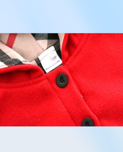 3 colori vestiti di marca per bambini poncho giacca a vento ragazzi ragazze addensare caldi cappotti con cappuccio outwear bambini mantello scialle per bambini Retail1042118