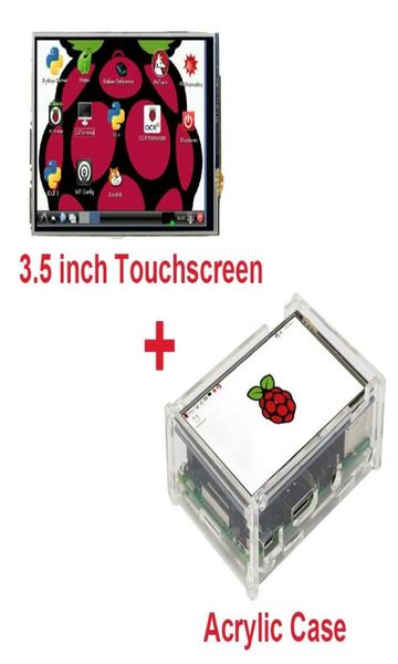Raspberry Pi 3 Model B 35 inç LCD TFT Dokunmatik Ekran Ekran Destek Acrililik Kılıf Uyumlu Raspberry Pi 27745462