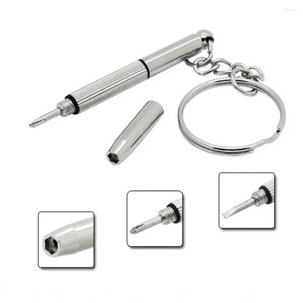 Schlüsselanhänger Koreanische Mode Tragbare Multifunktions-Schraubendreher Schlüsselbund Mini Home Praktisches Kombinationswerkzeug Hohe Qualität 2 Stück
