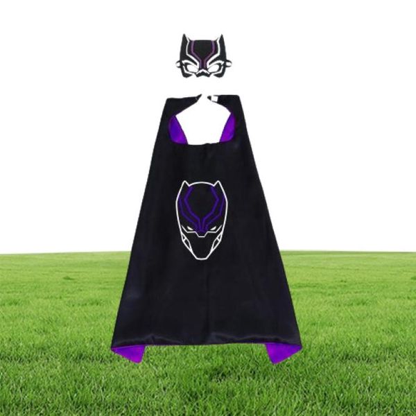 Tema kostümü 70x70cm çift taraflı saten karikatür cosplay kostümleri bütün 30 figür süper kahraman pelerin maskeleri set çocuklar cadılar bayramı ch9472536