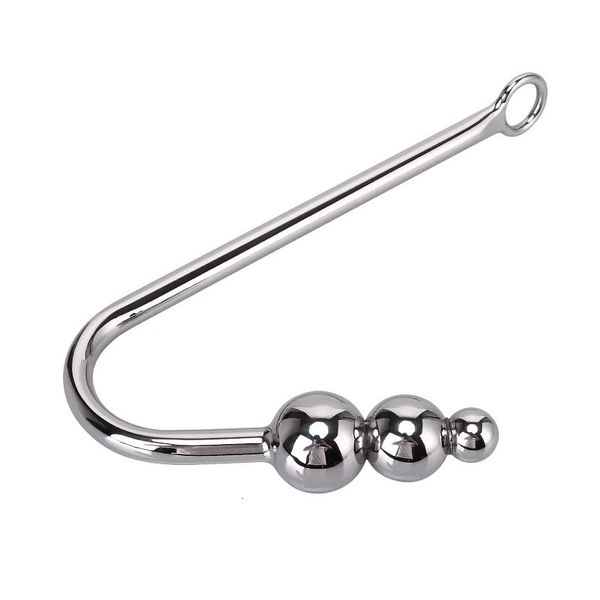 Top prostat Masajı ile Metal Anal Kanca Anal/Butt Fiş Anüs Dilator Paslanmaz Çelik Anal Seks Oyuncakları Erkekler Kadın Gay BDSM Oyuncak 240106