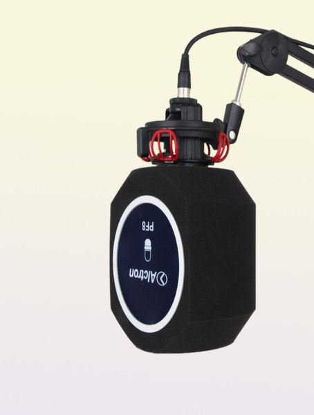 Microfones Alctron PF8 Acessórios para microfone de gravação Microfone Wind Screen Redução de ruído para produção musical pessoal Live1742487