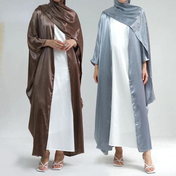Vêtements ethniques Maroc Robe de soirée Musulman Abaya pour femmes Kimono Longue manches chauve-souris Caftan Dubaï Abayas Turquie Kaftan Robe Robes Islam