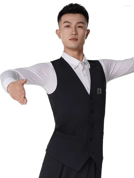 Stage Wear 2024 Gilet esterno professionale da uomo per danza moderna da ballo valzer F5007