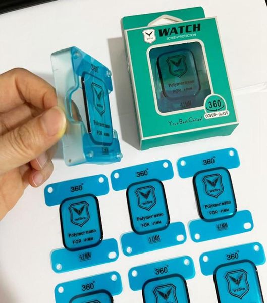 HD Clear Full Cover Ecrecter Защитник для Apple Watch Iwatch Series 7654321 45 41 42 40 38 44 С установкой Artifact Locator I7112580