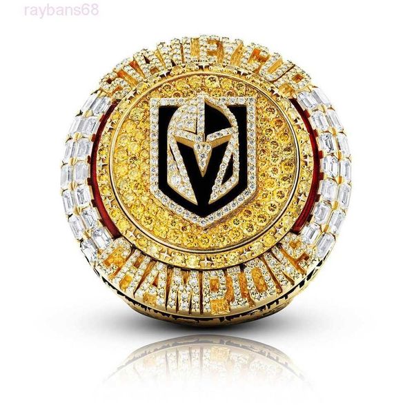 Designer 2023 Eishockey Vegas Gold Knight Big Ring Alloy Champion