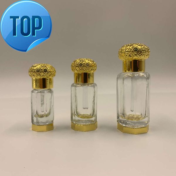 3ml 6ml 12ml Arap Arapça Lüks Oud Parfüm Yağ Attar Şişesi Boş Dekoral Attar Doldurulabilir Kristal Parfüm Yağı Şişeler