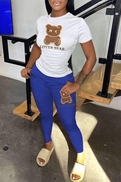 Kadın Trailsits Designer Jogging Suit 2 Parça Set Gündelik T-Shirts Pantolon Spor Giyim Katı Takım Takım El Takas Giysileri Kıyafetler Çoğaltma