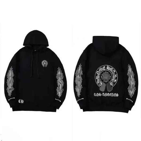 Chromees Hearts Дизайнерские мужские толстовки Хромированные зимние кофты Heart Hoodie Ch Длинная рубашка Chromees Hearts Мужчины Женщины Хип-хоп Chromees He 7924