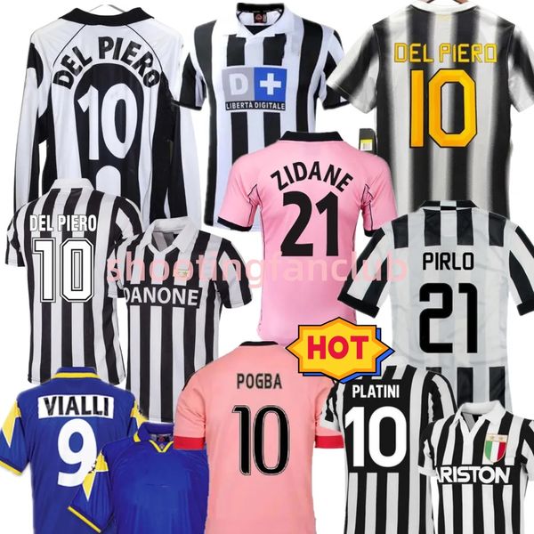 Футболка DEL PIERO PLATINI Juve Retro 95 96 97 98 99 Футбольная футболка VIALLI ZIDANCHELLINI CONTE Vintage POGBA RONALDO NEDVED TREZEGUE Zambrotta MARCHISIO