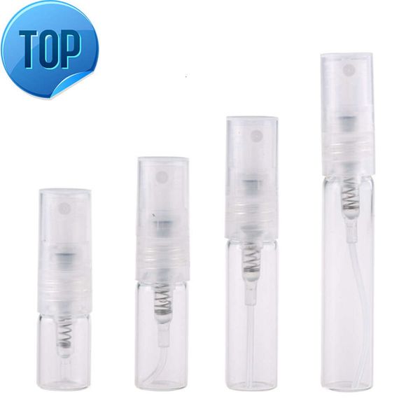 Mini confezione per campioni da viaggio Flacone di profumo in vetro ricaricabile da 1 ml 2 ml 3 ml 5 ml con spruzzatore in plastica