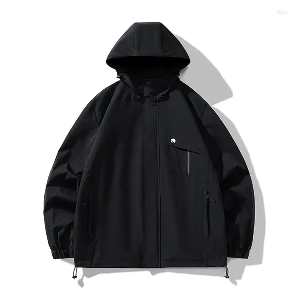 Jaquetas masculinas para 2024 jaqueta preta outono primavera hip hop esportes ao ar livre cardigan casual oversize 5xl blusão roupas