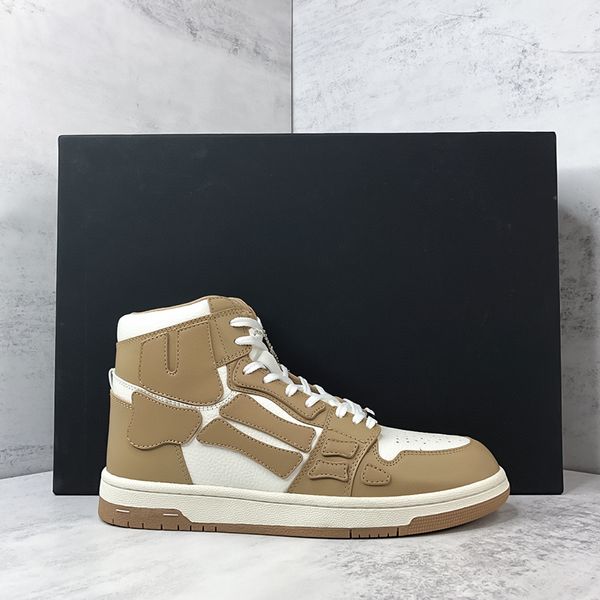 2024 neue Knochenschuhe, dunkle High-Street-High-Top-Schuhe, Herrenschuhe, Damenschuhe, Paarschuhe, modische, lässige Skateboard-Schuhe, All-Match-Turnschuhe, Größen 35–46 + Box