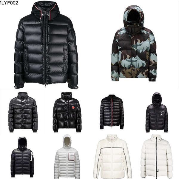 Inverno novo estilo masculino jaqueta multi designer puffer jaqueta masculina moda luxo para baixo casual casaco quente tamanho