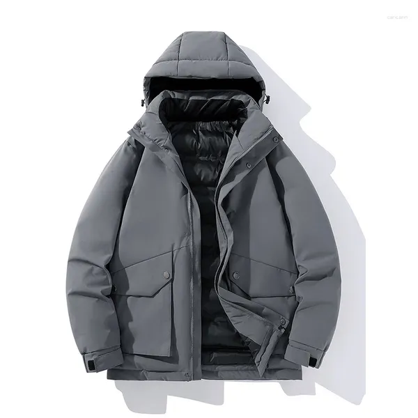 Jagdjacken Winterjacke Herren Mäntel Mit Kapuze Wasserdichter Graben Plus Größe 5XL 6XL 7XL Oversize Schwarz Windjacke Herbst Baumwolle Gepolstert